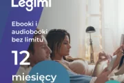 12-miesięczna subskrypcja bez limitu ebooki + audiobooki, 4 urządzenia w tym Kindle